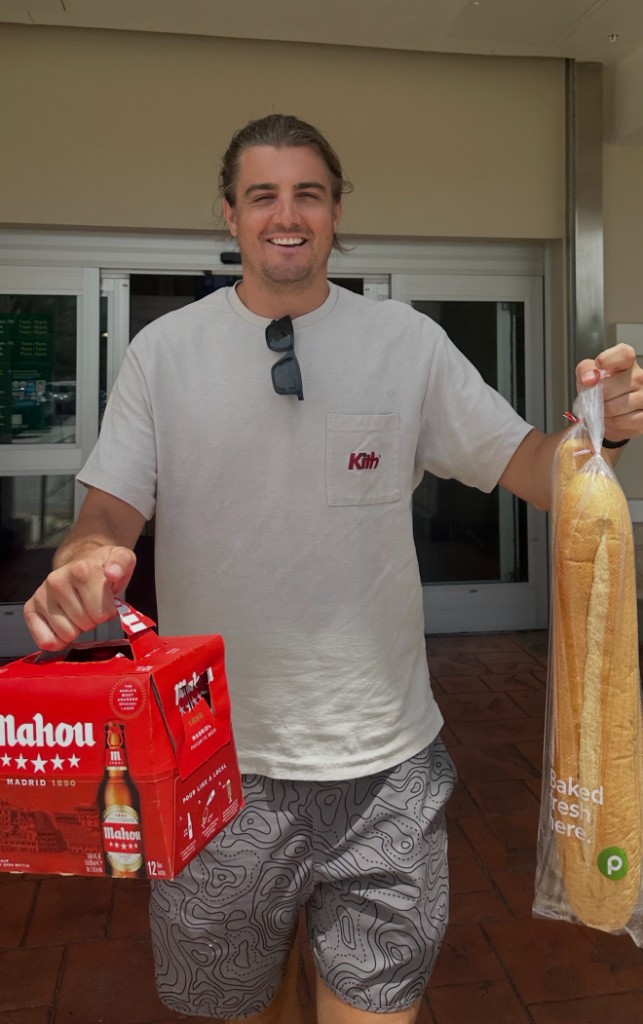 Mahou for Spain and Choripan for Argentina